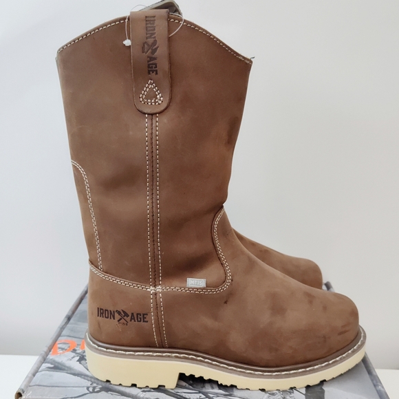 Iron Age SOLIDIFIER 11" Pull on Cushguard Internal Met Guard MEN'S Size 7 M - Picture 3 of 11